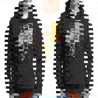 Gato Rapero Con Gorra De Hip Hop Con Boombox Sudadera - Regaloses