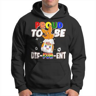 Gay Furries Proud To Be Different Fursuit Happy Furry Hoodie - Thegiftio UK