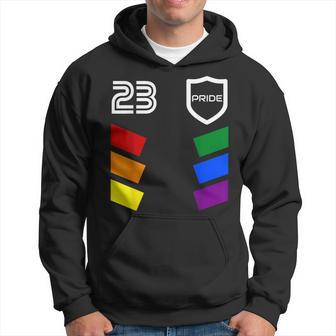 Gay Pride 2023 Retro Soccer Fan Jersey Lgbt Hoodie - Monsterry CA