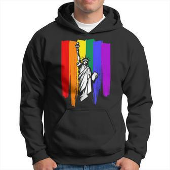 Gay Pride New York Lgbt Statue Of Liberty For New Yorker Hoodie - Monsterry CA