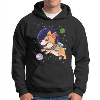 Genderqueer Corgi In Space Genderqueer Pride Flag Hoodie - Monsterry DE