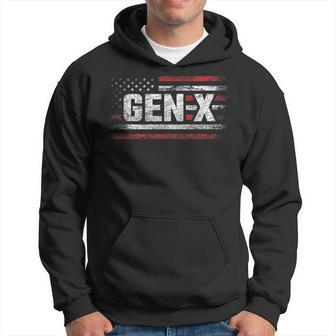 Generation X Gen Xer Gen X American Flag Gen X Hoodie - Monsterry