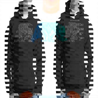 Geometric Bear Camping And Hiking Wilderness Hoodie - Thegiftio