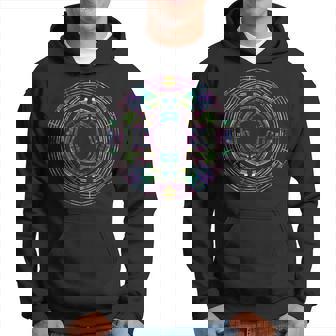 Geometric Shapes Colorful Circle Pattern Sacred Geometry Hoodie - Thegiftio