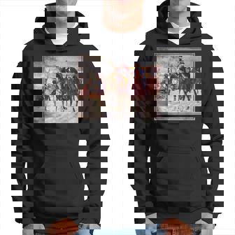 George Washington & Lafayette At Valley Forge Painting Hoodie | Mazezy