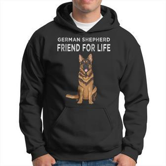 German Shepherd Friend For Life Dog Friendship Hoodie - Thegiftio UK