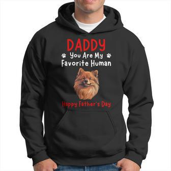 German Spitz Daddy You Are My Favorite Human Father's Day Hoodie - Thegiftio UK