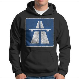 Germany Autobahn Sign Bundesautobahn No Limits Hoodie - Monsterry CA