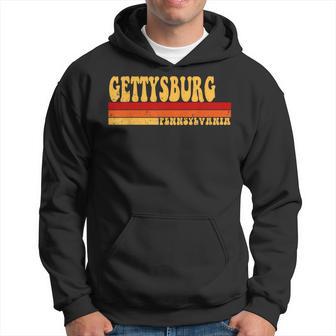 Gettysburg Pennsylvania City Vintage Roots Retro 70S 80S Hoodie - Thegiftio UK