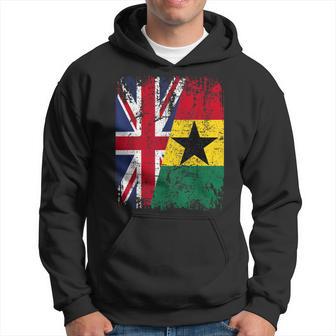 Ghana Half Britain Uk Friendship Flag Ghanaian Hoodie - Thegiftio UK