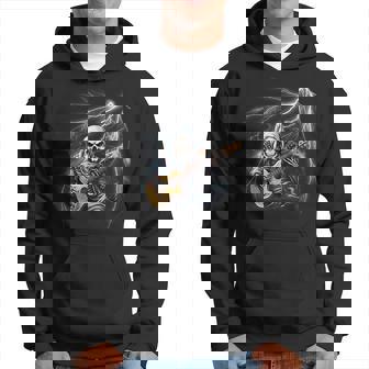 Ghost Guitar Cool Guitar Player Skeleton Hands Guitar Hoodie | Seseable CA