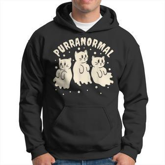 Ghost Hunting Cat Paranormal Investigator Ghost Researcher Hoodie - Seseable