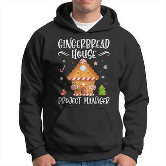 Gingerbread House Project Manager Baking Xmas Pajamas Hoodie - Thegiftio UK