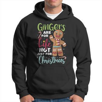 Gingers For Life Gingerbread Christmas Holiday Short Sleeve Hoodie - Thegiftio UK