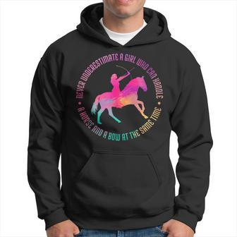 A Girl Who Can Handle A Horse And A Bow Mounted Archery Hoodie | Mazezy