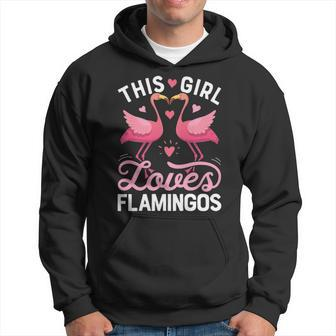 This Girl Loves Flamingos Pink Flamingo Lovers Hoodie | Mazezy