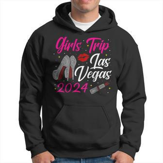 Girls Trip 2024 Las Vegas High Heel Birthday Squad Bachelor Hoodie - Seseable
