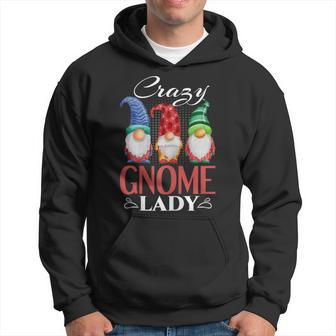 Gnome Garden Gnome Lover Crazy Gnome Lady Hoodie - Seseable