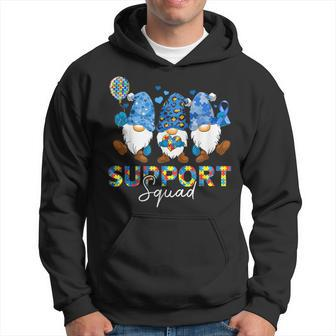 Gnomes Autism Awareness Support Squad Blue Ribbon Hoodie - Monsterry DE