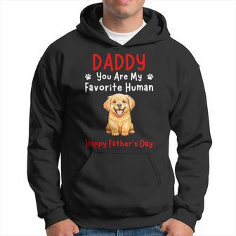 Golden Retriever Dad You Are My Favorite Human Father's Day Hoodie - Thegiftio UK