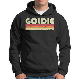 Goldie Name Personalized Retro Vintage 80S 90S Birthday Hoodie - Monsterry UK