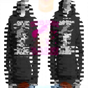 Good Luck Babe Pink Pony Club Cowgirls Western Opossum Hoodie - Thegiftio