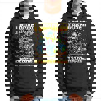 Graduation Pre-K Monster Truck Boys I Crushed Preschool Grad Hoodie | Mazezy