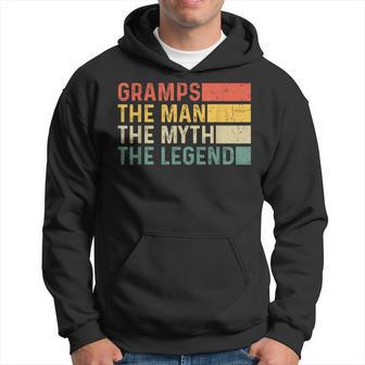 Gramps The Man The Myth The Legend Vintage For Gramps Hoodie - Thegiftio UK