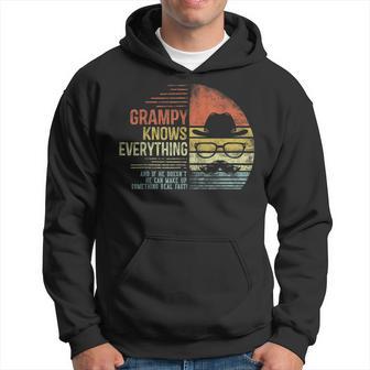 Grampy Knows Everything Grampy Gag Birthday Hoodie - Monsterry UK