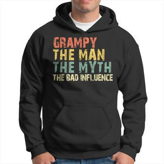 Grampy The Man Myth Bad Influence Vintage Hoodie - Monsterry