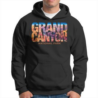 Grand Canyon National Park Photo Text Hiking Souvenir Hoodie - Seseable