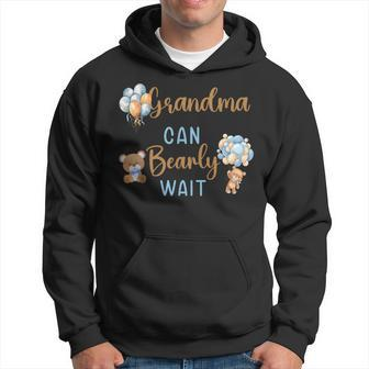 Grandma Can Bearly Wait Gender Neutral Baby Shower Matching Hoodie - Seseable