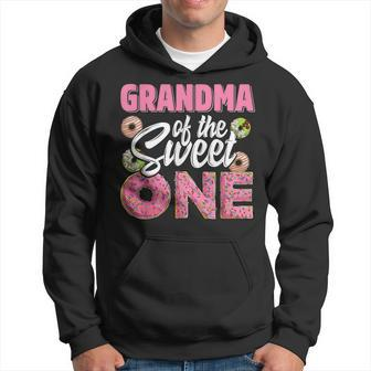 Grandma Of The Sweet One Birthday 1St B-Day Donut One Party Hoodie - Seseable