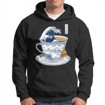 The Great Kanagawa Tea Japanese Hoodie - Thegiftio UK