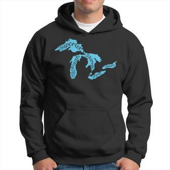 Great Lakes Michigan Detroit Michigan Great Lakes Hoodie - Monsterry CA