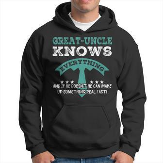 Great-Uncle Knows Everything Father's Day Dad Hoodie - Thegiftio UK