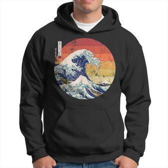 The Great Wave Kanagawa Hokusai Japanese Retro Men's Women's Hoodie - Thegiftio UK