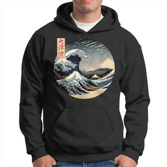 The Great Wave Kanagawa Japanese Streetwear Hoodie - Thegiftio UK