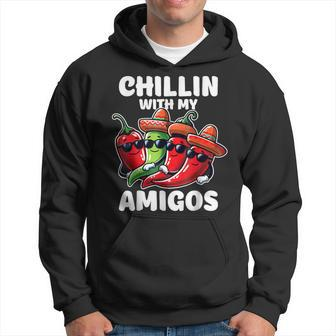 Green And Red Chilli Hot Pepper Cinco De Mayo Chilli Hoodie | Mazezy DE