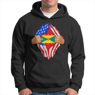 Grenadian Blood Inside Me Grenada Flag Hoodie - Monsterry CA