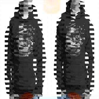 Grizzly Bear Playing Saxophone Cool Saxophone Players Hoodie - Thegiftio UK