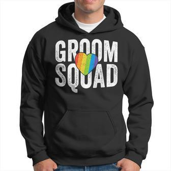 Groom Squad Pride Lgbt Same Sex Gay Wedding Husband Men Hoodie - Thegiftio UK