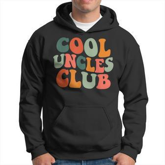 Groovy Cool Uncles Club New Uncle Men Hoodie | Mazezy