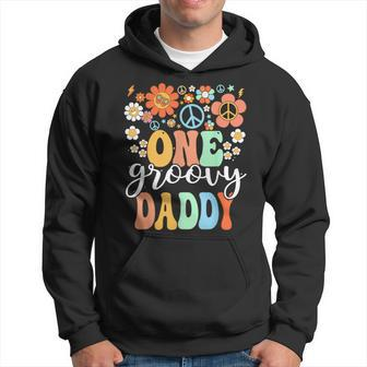 Groovy Daddy Retro Dad Birthday Matching Family Party Hoodie - Monsterry DE