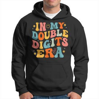 Groovy In My Double Digits Era 10Th Birthday For Boy Girl Hoodie - Seseable