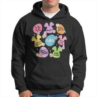 Groovy Easter Aba Behavior Analyst Bunny Behavior Therapy Hoodie - Seseable