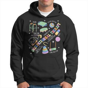 Groovy Occupational Therapy Ot Month Therapist Assistant Ota Hoodie | Mazezy