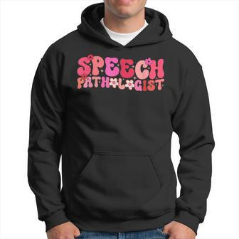 Groovy Speech Pathologist Speech Language Therapy Slp Hoodie - Seseable