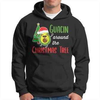 Guacin Around The Christmas Tree Avocado Pj Mexican Navidad Hoodie - Monsterry UK
