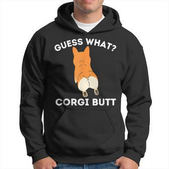Guess What Corgi Butt Welsh Corgi Owner Dog Lover Hoodie - Monsterry